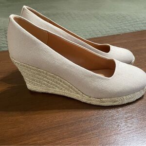 J. Crew Cream Wedge size 7